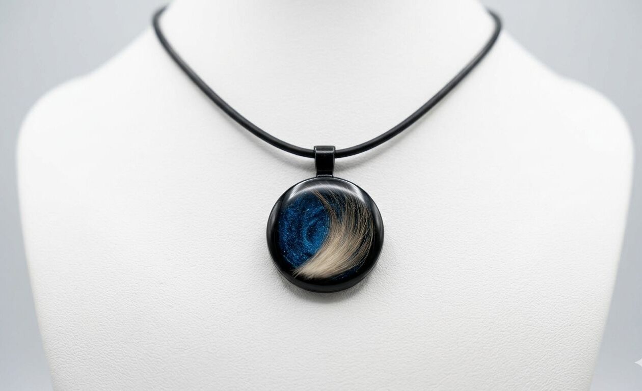 Kette mit Anhänger NACHTBLAU